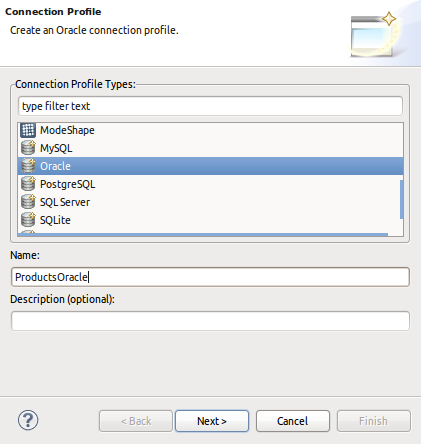 Create Connection Profile Page 1