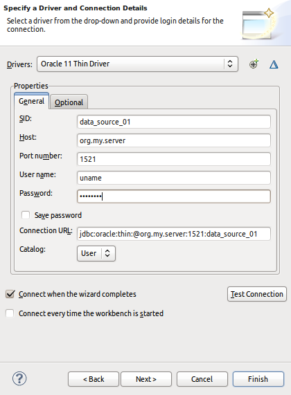 Create Connection Profile Page 2