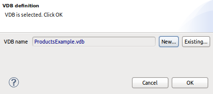 Define VDB Dialog