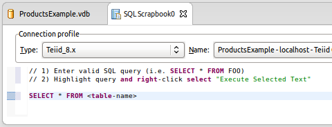 SQL Scrapbook Editor With Template